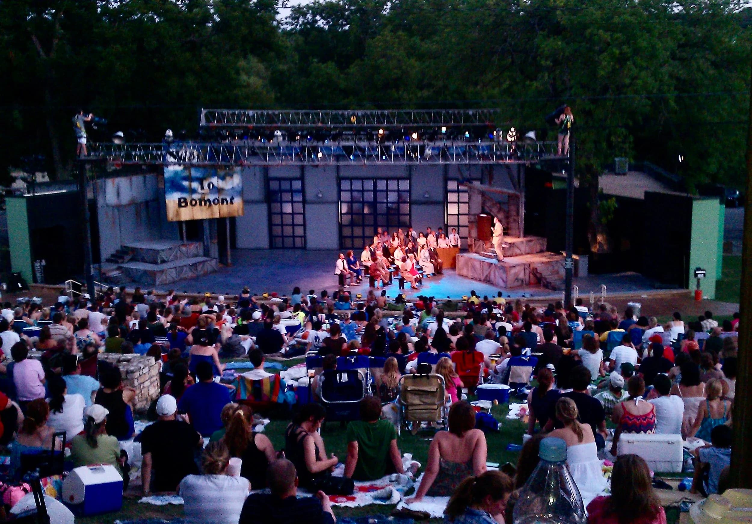 A performance at the Zilker Hillside Theater